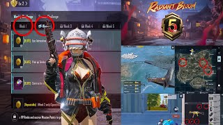 C6S16 A5 Week 1 နဲ့ 2 RP Mission ဘယ်လိုဖြည့်ကြမလဲ  PUBG Mobile [upl. by Alva]