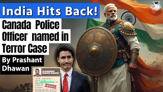 India Hits Back at Canada  Canada Border Police Officer named in Punjab Case by India [upl. by Francie]