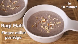 Ragi Malt  Ragi Drink Recipe  Finger Millet Porridge  Nachni Recipe  Ragi Drink Recipe [upl. by Labotsirhc]