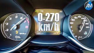 Stelvio Quadrifoglio 510hp  0270 kmh acceleration🏁 [upl. by Macnair]