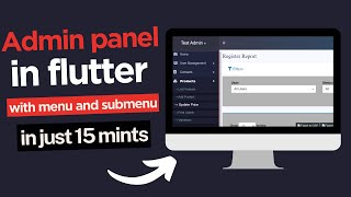 flutter web admin dashboard  side bar menu with navigation in flutter web  flutteradminscffold [upl. by Ysnil460]