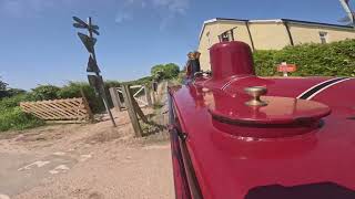 Bure Valley Railway Cab Ride  Wroxham  quotThe Streetquot Road Bridge [upl. by Orrocos]