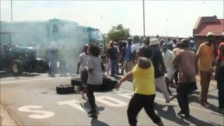 Mhluzi youth protest for jobs Middelburg Mpumalanga [upl. by Festatus]