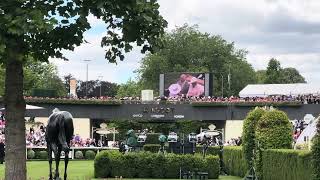 Royal Ascot 2024  The National Anthem during the Royal Procession [upl. by Nylrehc]