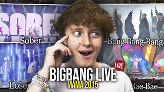 BIGBANG LIVE PERFORMANCES Sober in Malaysia Bae Bae Loser Bang Bang Bang  MAMA 2015 Reaction [upl. by Cirdnek]