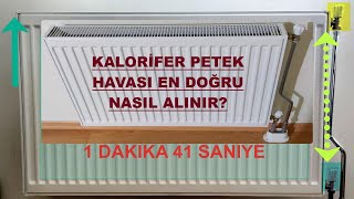 Kalorifer Petek Havası Nasıl Alınır kısa etkili kalorifer [upl. by Danziger]