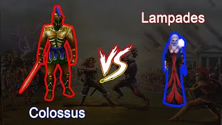 Age of Mythology  Colossus vs Lampades [upl. by Chemarin647]