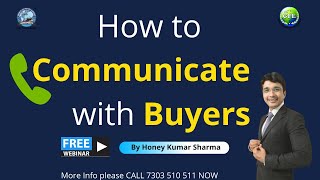 How to Communicate with Importer  International Buyer [upl. by Eelam386]