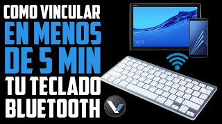 ✅⌨️Tutorial Cómo conectar tu teclado Bluetooth 📶a celular tablet Andriod o iPhone [upl. by Wolff]