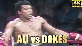 Muhammad Ali vs Michael Dokes  Exhibition Boxing Fight  4K Ultra HD [upl. by Eirrehs]