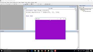 12  الدوال اللونية في لغة فيجوال بيسك 6  Visual Basic 60 Tutorial [upl. by Cindelyn]