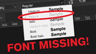 How to fix fonts not showing up in Adobe software Even though theyre installed [upl. by Leak]