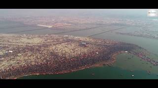 Kumbh Mela 2019  Drone View in 4K [upl. by Notlef833]