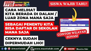 Cara Melihat Kita Bisa Memilih Sekolah Didalam amp Luar Zona Mana Saja  PPDB Jatim 2024 [upl. by Annaihr]