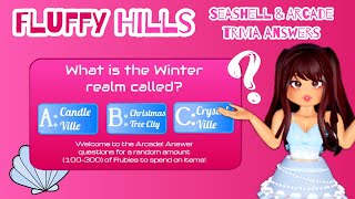 Fluffy Hills Seashell amp Arcade Trivia Answers  Roblox Gaming With CloudyDay [upl. by Ailaham247]