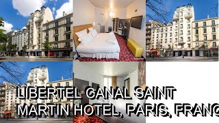 Libertel Canal Saint Martin Hotel Paris France [upl. by Ahsaeym869]