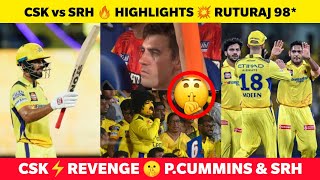 CSK vs SRH🔥 Ruturaj 98😱 SRH 134 All Out💥 T Deshpande 4 wickets🏆 CSK vs SRH HIGHLIGHTS IPL 2024 [upl. by Daas]