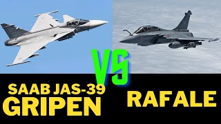 Saab Gripen Vs Rafale Comparison of technical specifications [upl. by Philipps]