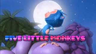 FIVE LITTLE MONKEYS  FIVE SPECKLED FROG 🐸  DIDDLE DIDDLE DUMPLING  Poem and Rhymes For kids [upl. by Longo881]