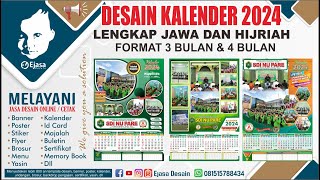 KALENDER 2024 FORMAH 3 BULAN DAN 4 BULAN LENGKAP JAWA DAN HIJRIAH [upl. by Normac911]