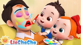 Lets Make Daddy Pretty  LiaChaCha Nursery Rhymes amp Baby Songs [upl. by Elik]