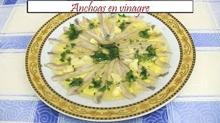 Anchoas en vinagre  Receta de Cocina en Familia [upl. by Nelia]