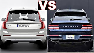 2022 Genesis GV80 vs Volvo XC90 Recharge 2022 Head to Head affordable luxury SUVs genesis gv80 [upl. by Otrebogir]