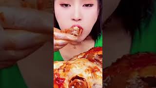 Cooked sheep head spicy Mukbang yummy [upl. by Campagna827]