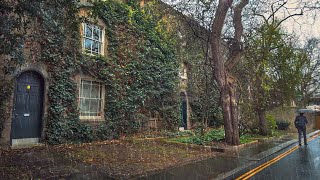 A Rainy London Walk in Kensington  Beautiful Mews High Street amp Backstreets [upl. by Bravin819]