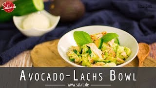 Avocado Lachs Bowl schnelles Keto Mittagessen Rezept [upl. by Clovis]