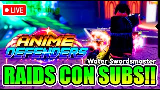 🔥 ANIME DEFENDERS CON SUBS🔥CARRY EN RAIDS 🗣 HOY SORTEO SEMANAL🤑🔴 BANNER LIVE 🔴 roblox [upl. by Eniahpets862]