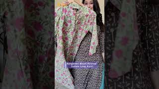 Sanganeri Block Printed Long Kurtis  Shop Now  iTokricom [upl. by Etnahs]