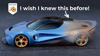 Master Car Design in Blender Discover the GameChanging Tool  Bevel Weight [upl. by Weinert]