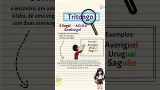 Tritongos📚✍🏻studywithme estudos vestibular português gramatica study tritongo [upl. by Radley16]