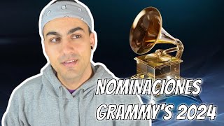 Comentando las NOMINACIONES de los GRAMMY 2024  JJ [upl. by Donetta]