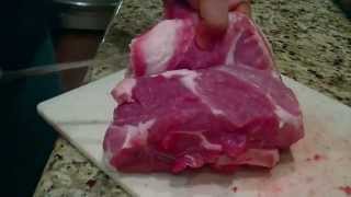 Grinding pork fillet pork shoulder [upl. by Crifasi]