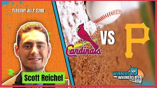 Free MLB Betting Pick St Louis Cardinals vs Pittsburgh Pirates 72324 Scotts Selections [upl. by Raimundo]