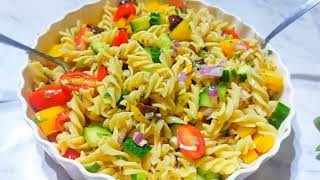 ጣፋጭ ፓሰታ ሳላድ  Tasty pasta salad  Enemamar  እንማማር [upl. by Breanne]