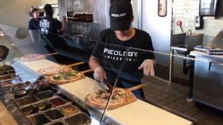 Pieology pizza custom made pizza unlimited toppings [upl. by Aidnahs]