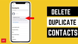 How to delete duplicate contacts on iPhone Easy way without any extra app [upl. by Efrem]