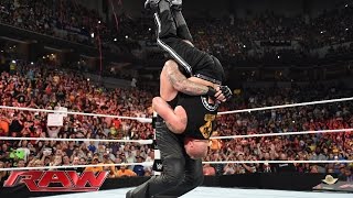 The Undertaker crashes Brock Lesnars homecoming celebration Raw Aug 17 2015 [upl. by Kcirdes455]