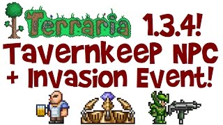 Eternia Crystal amp Tavernkeep NPC Terraria 134 Update Spoilers  Old Ones Army invasion gameplay [upl. by Ecnarepmet]