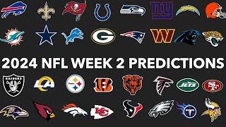 2024 NFL Week 2 Predictions [upl. by Iroc]