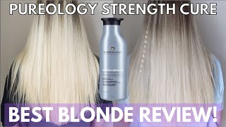 Pureology Strength Cure Best Blonde Purple Toning Shampoo amp Conditioner Review [upl. by Airliah]