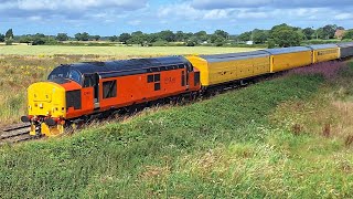 37405 TampT 37421 On the Mid Cheshire Line [upl. by Ecirtnahc637]