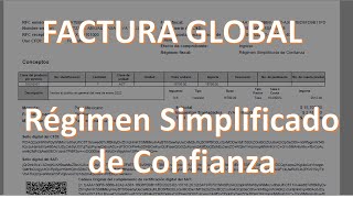 Facturación RESICO en mis cuentas ejemplo de FACTURA GLOBAL como corregir régimen en facturas [upl. by Ahsimet318]