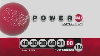 Powerball January 3 2024 [upl. by Kentiggerma]