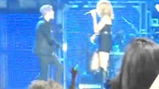 Miley Cyrus and Justin Bieber Singing Overboard Live in Concert [upl. by Latricia703]