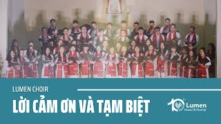 Lời cảm ơn và tạm biệt  Lumen Choir  Đà Lạt [upl. by Hakceber88]