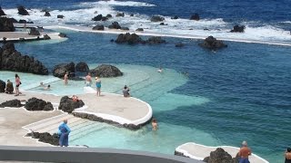 Porto Moniz natural pools Madeira Island Portugal [upl. by Sanburn578]